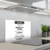 Spreuken - Hotel papa - Quotes - Vader keuken achterwand spatscherm klein -3d_schuin