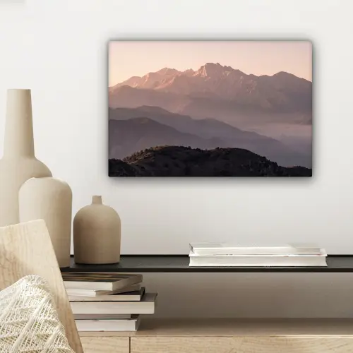 Panorama - Landschap - Bergen canvas 2cm klein -sfeer6