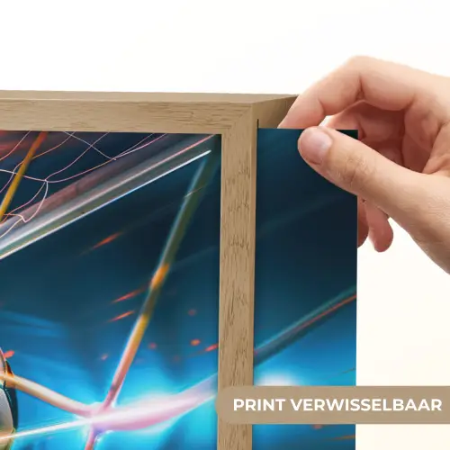 Voetbal - Goal - Sport - Jongens Light Box met batterij (Wandlamp kind) middel -USP_websiteprintNL