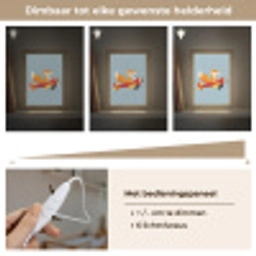 Vos - Vliegtuig - Blauw Light Box met kabel klein -USP_dimbaarNL