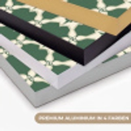 Tegel - Klassiek - Groen Textielframe zwart klein 947 -USP_kleurenDE