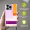 Vlakken - Abstract - Rechthoekig - Oranje Hoesje iPhone 16 Pro Max met koord klein -sfeer2_NL
