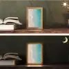Kust - Zand - Blauw Light Box met kabel (Tafellamp) klein -sfeer3