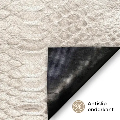 Slangenprint - SWAG - Neon - Groen Deurmat klein -antislip_NL