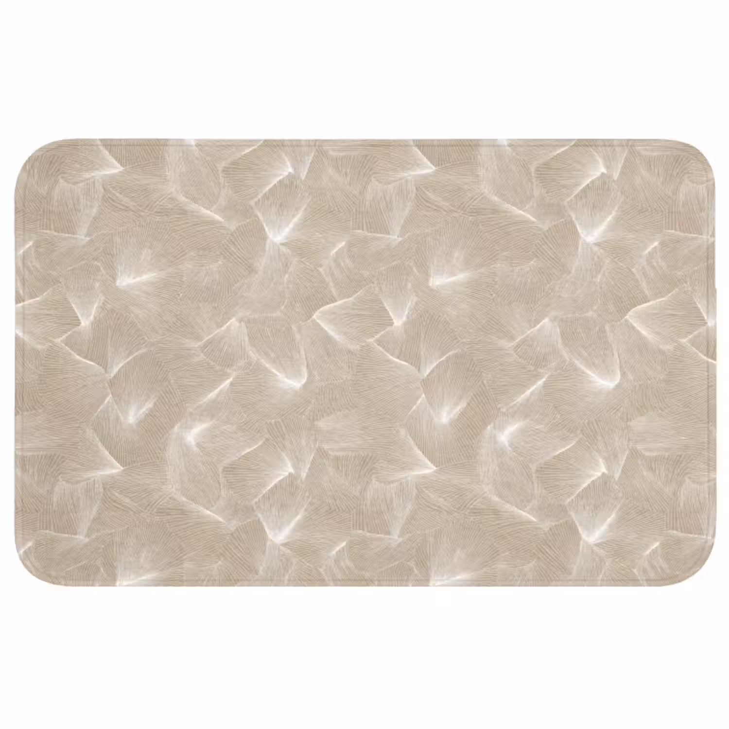 Wc Mat - Organisch - Textuur - Beige