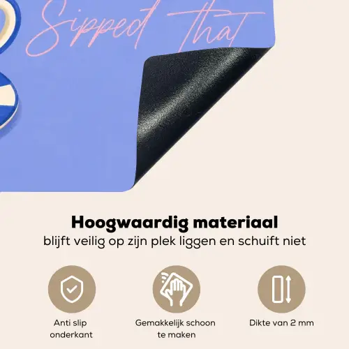 Mok - Koffie - Vrouw - Paars Inductie beschemer met haakjes klein -ky-onderkant-nl