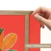 Bladeren - Nerven - Oranje - Structuur Light Box met batterij (Wandlamp) middel -USP_websiteprintNL