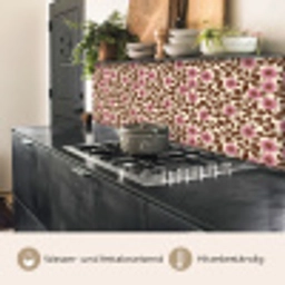 Bloemen - Bladeren - Kleurrijk keuken achterwand 2 middel 871 -usp_DE