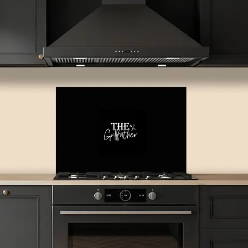 Barbecue - BBQ - Grill - Koken - The Grillfather - Tekst - Spreuken keuken achterwand spatscherm klein -sfeer1