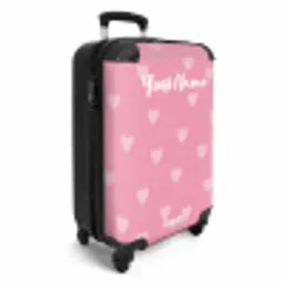 Hartjesritme NBS - Handbagage koffer - Kinderen Unisex middel -productfoto_3d