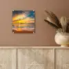 Zonsondergang - Strand - Zee - Wolken - Oranje plexiglas 5mm klein -sfeer5