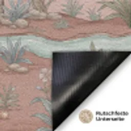 Nostalgisch - Reigers - Roze Deurmat klein -antislip_DE