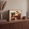 Kerst - Kerstman - Winter - Open Haard Light Box met batterij (Wandlamp) middel -sfeer2
