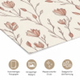 Patroon - Klassiek - Roze poster papier klein 62 -tcloseup_DE