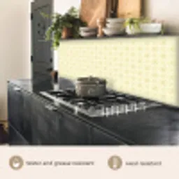 Patroon - Subtiel - Geel keuken achterwand 2 middel 871 -usp_EN