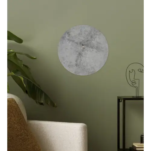 Beton - Grijs - Patronen Wandcirkel behangsticker klein 186 -sfeer2