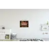 Sneeuw - Houtlook - Quote - Let it snow textielposter latten blank klein -kinderkamer