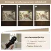 Bloesems - Zonlicht - Quote - Wit Light Box met batterij (Wandlamp) middel -USP_dimbaarNL
