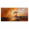 Boom - Landschap - Oranje Muismat XXL klein -3d_leeg