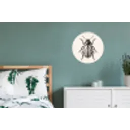 Kever - Insect - Vintage Wandcirkel aluminium klein -slaapkamer