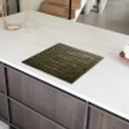 Krokodillenleer - Structuur - Groen Inductie beschermer vinyl 3mm middel -sfeer8