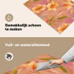 Botanisch - Bloemen - Kleurrijk Inductie beschemer met haakjes klein 777 -ky-schoon-nl