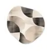 Grillige vormen - Subtiele overgangen - Dynamisch Wandcirkel Organisch Forex 3mm klein -3d