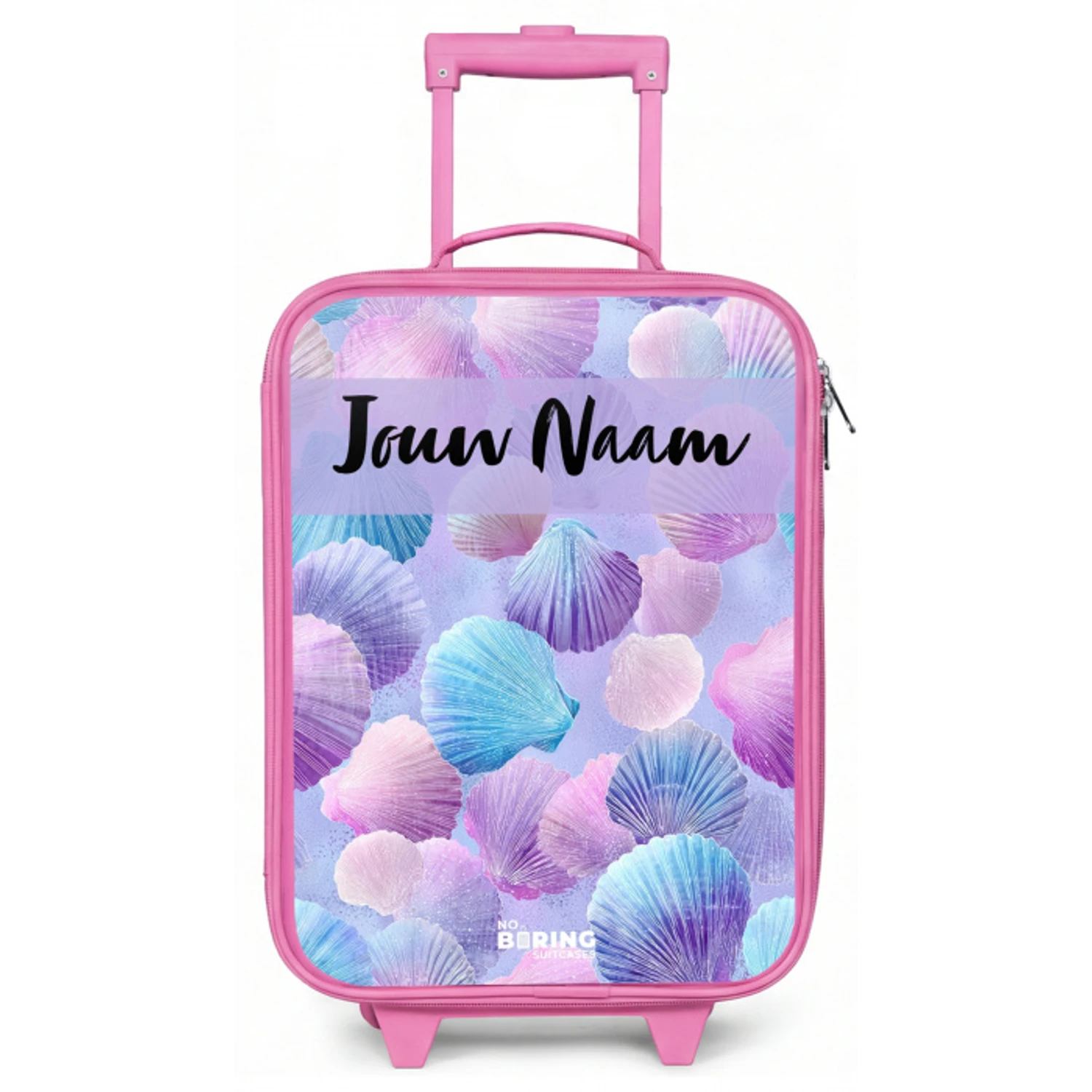 Schelpen - Paars - Blauw - Patroon Kinderkoffer - Roze klein -zz3dotto