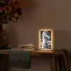 Paard - Hout - Schaalbord - Zwart Light Box met kabel (Tafellamp) klein -sfeer4