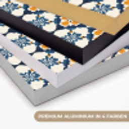 Klassiek - Geometrisch - Blauw Textielframe zwart klein 947 -USP_kleurenDE