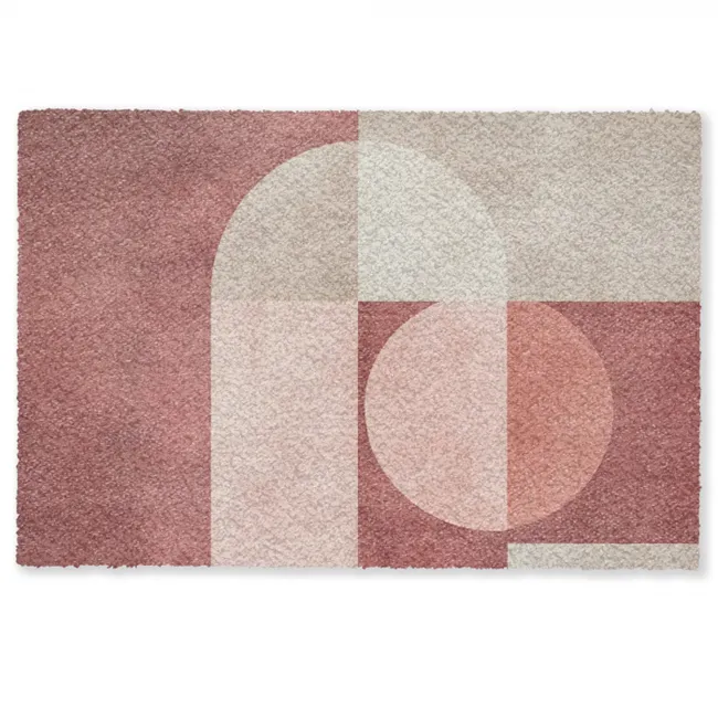 Fußmatte - Figuren - Abstrakt - Rosa