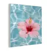 Hibiscus - Water - Roze plexiglas 5mm klein -z3d