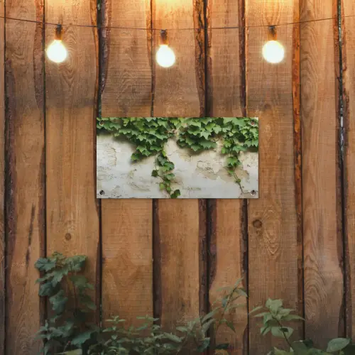 Klimop - Muur - Groen tuinposter los doek klein -sfeer1