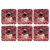 Bloemen - Roze - Astronaut onderzetter kurk middel -3d