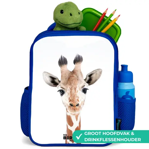 Gerrie Giraffe Kinderrugzak - Blauw middel -inhoud_NL