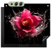 Bloemen - Roze - Water - Zwart - Botanisch - Natuur Inductie beschemer met haakjes middel -3d