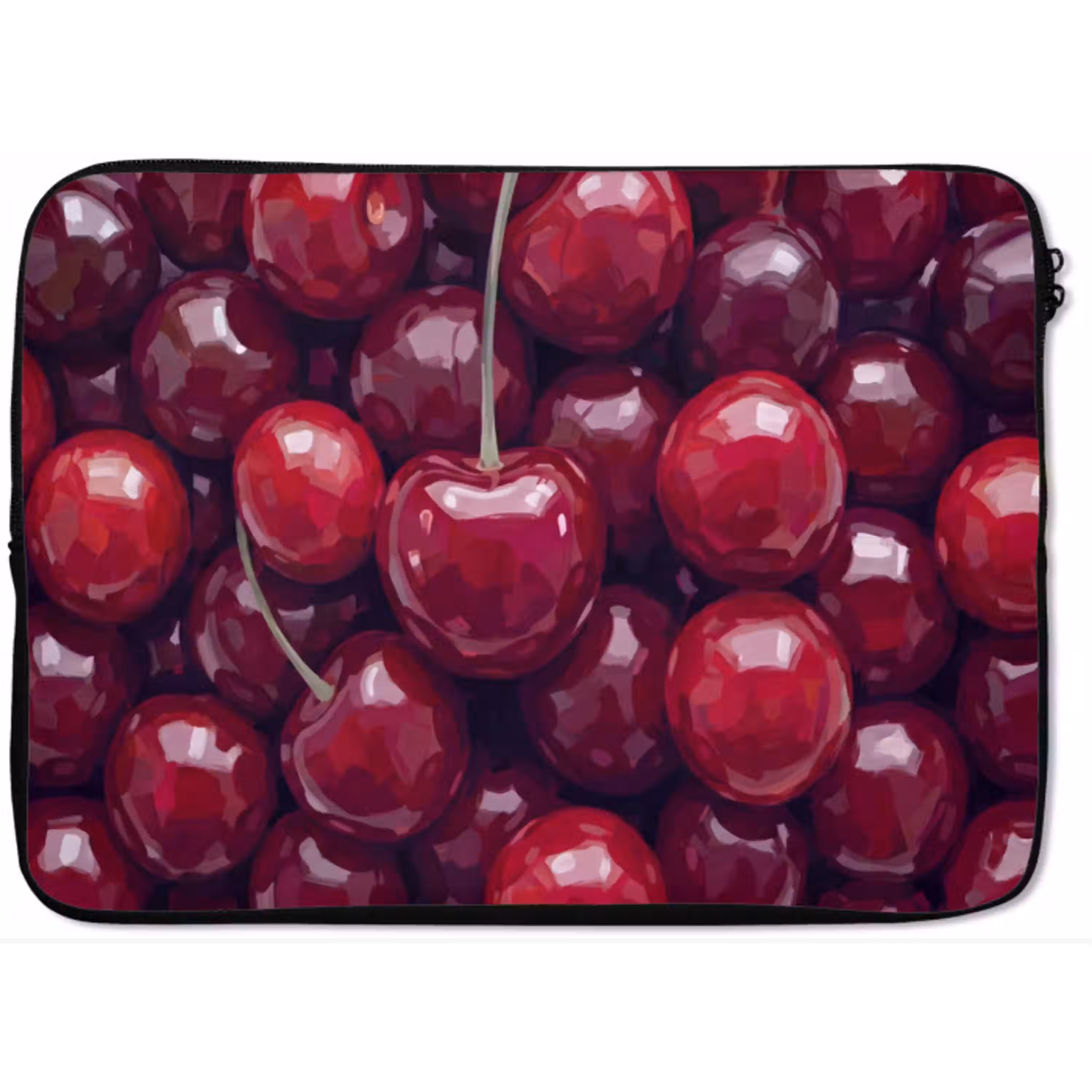 Fruit - Kersen - Eten - Modern - Rood laptophoes neopreen klein -zkaufland3dotto