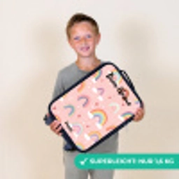 Regenboog - Patroon - Pastel Kinderkoffer - Zwart klein -sfeer4_DE