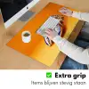 Kreeft - Delftsblauw - Schild - Stoer - Oranje Muismat XXL klein -sfeer3