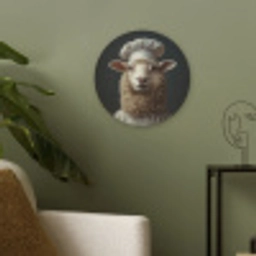 Schaap - Wol - Kok Akoestische PET Vilt - Rond klein -sfeer2