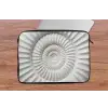 Schelp - Spiraal - Wit laptophoes neopreen klein -tafel