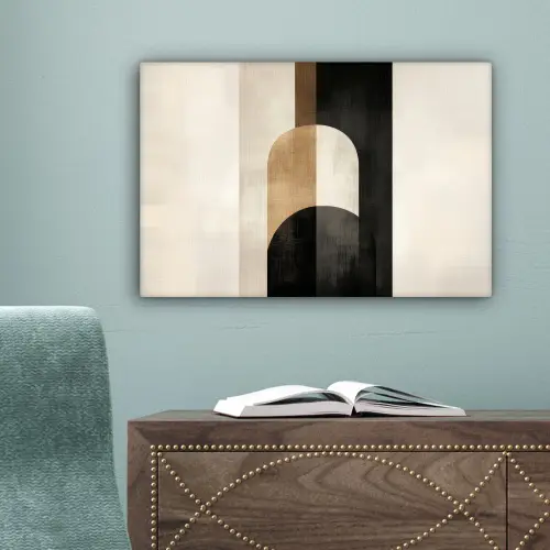 Geometrische - Vormen - Wit canvas 2cm klein -sfeer4