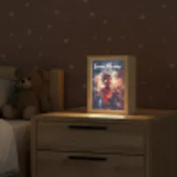 Superheld - Jongens - Rook - Kleuren Light Box met kabel (Kinderlampje) klein -sfeer1_kind