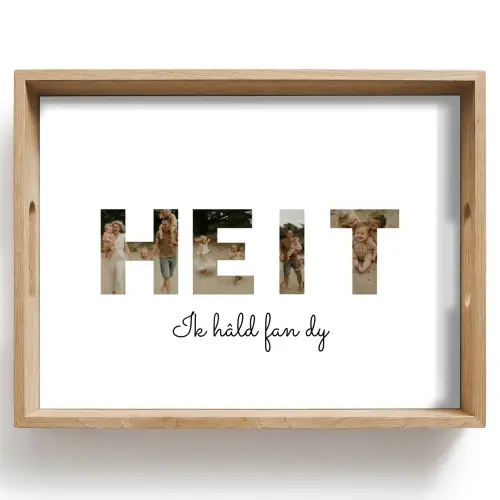 Heit - Lettercollage Dienblad Rechthoek middel -z3d_shopping
