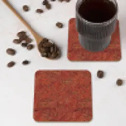 Oosters - Bloemen - Terracotta onderzetter kurk middel 366 -sfeer2
