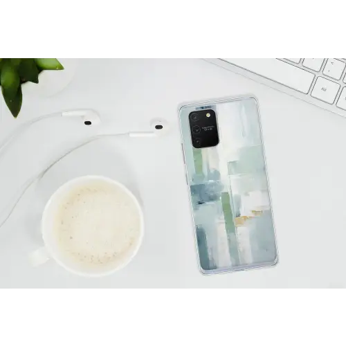 Verf - Moderne kunst - Abstract - Grijs Telefoonhoesje Samsung Galaxy S10 Lite klein -oordopS10Lite