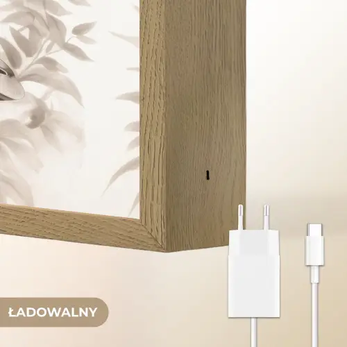 Giraffe - Bladeren - Bruin - Jungle - Kind Light Box met batterij (Wandlamp kind) middel -USP_websiteoplaadbaarNL