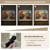 Mozaïek - Zon - Landschap - Dorp Light Box met batterij (Wandlamp) middel -USP_dimbaarNL