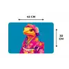 Bloemenkrans - Hagedis - Kimono - Paars Placemat vinyl groot -specs
