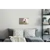 Uil - Bruin - Wit Muursticker klein -slaapkamer
